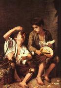 Bartolome Esteban Murillo Boys Eating Fruit France oil painting reproduction